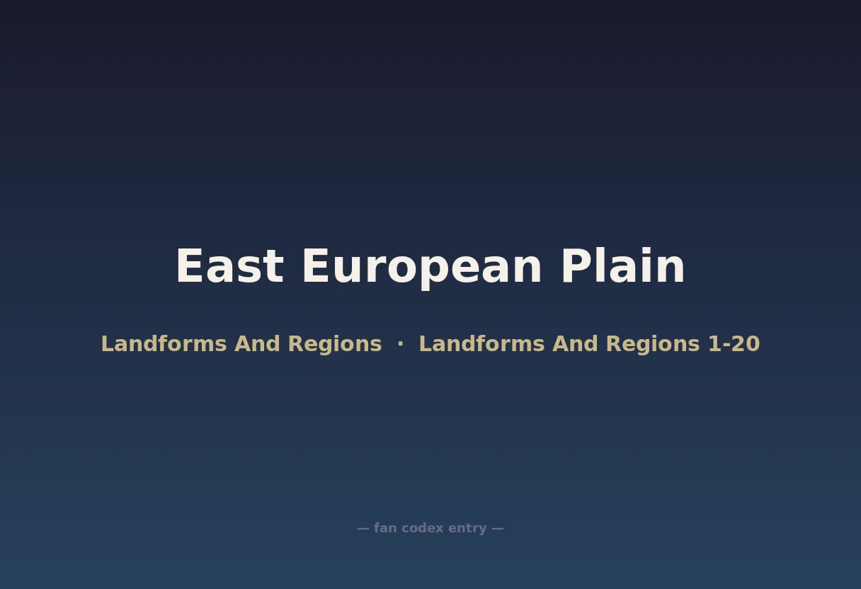 East European Plain
