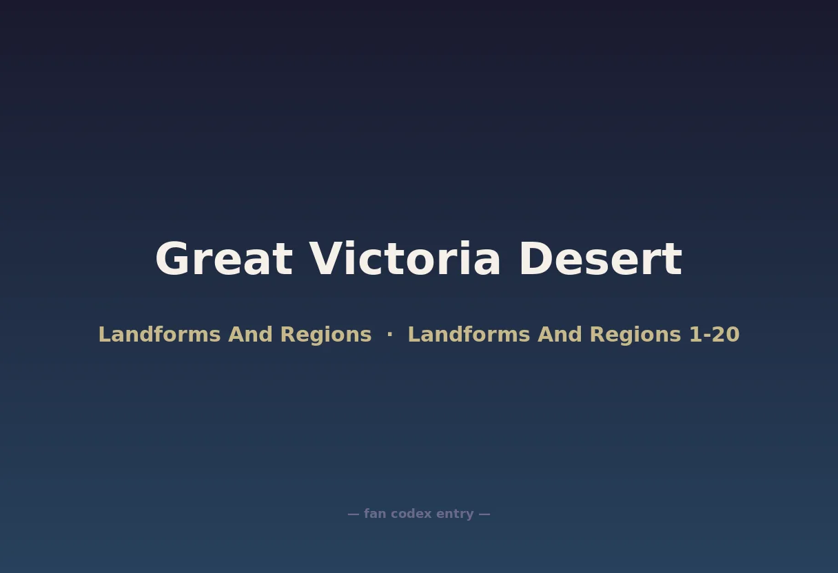 Great Victoria Desert