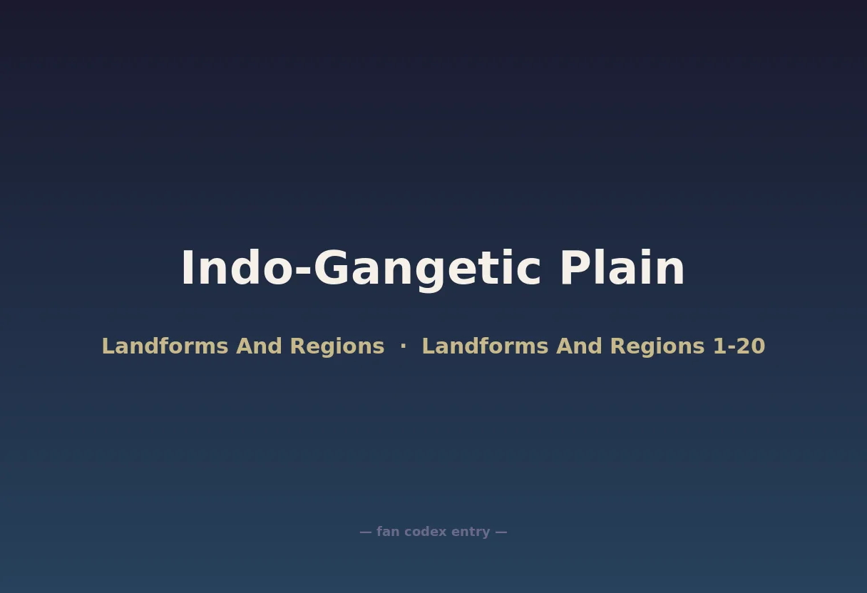 Indo-Gangetic Plain