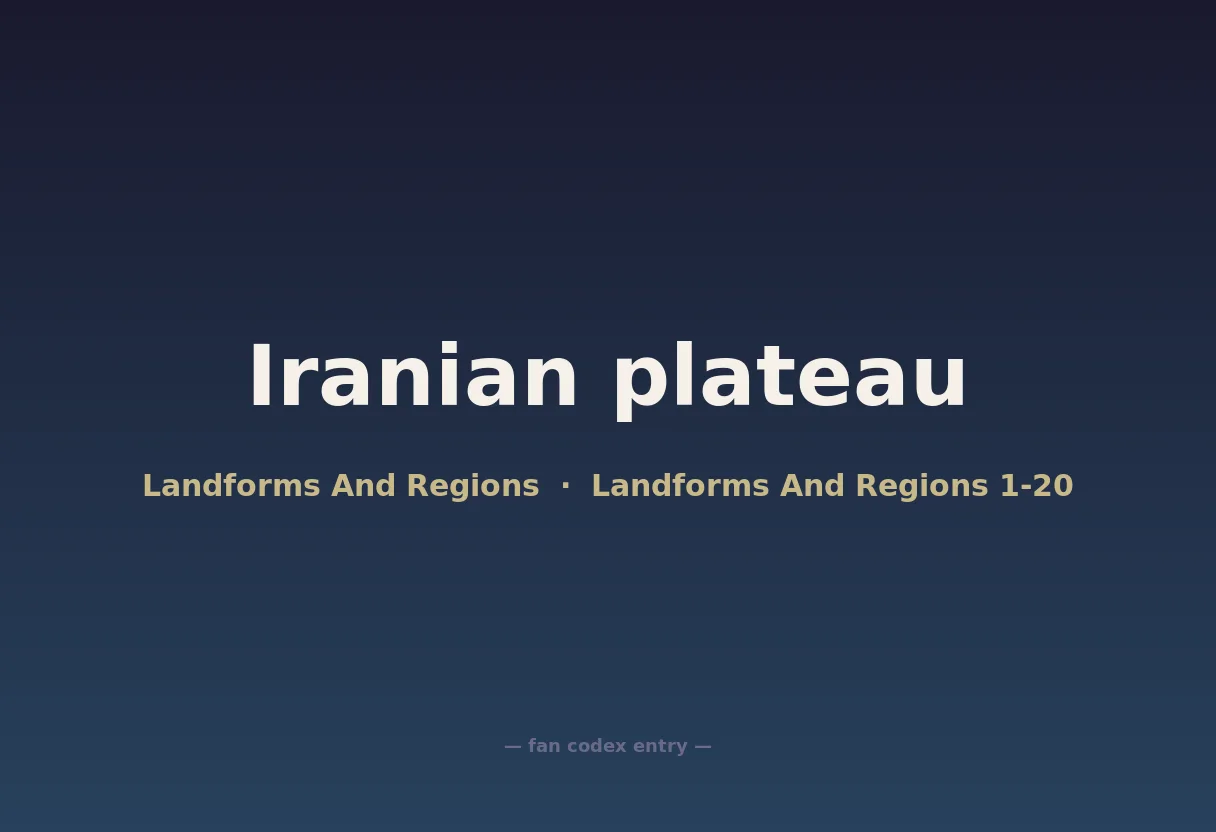 Iranian plateau