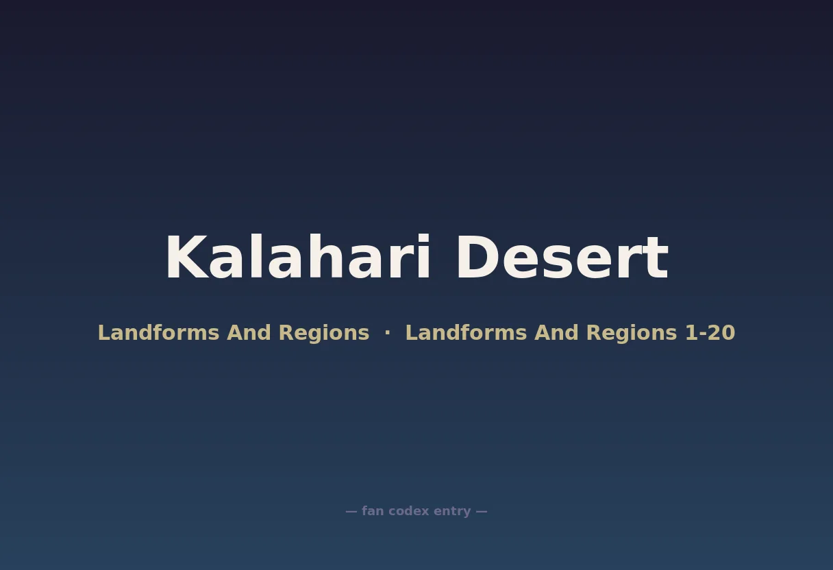 Kalahari Desert